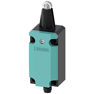 Position switch, with Roller plunger 3SE5114, Metal enclosure 40 mm according to EN 50041 1 NO/1 NC quick action contacts with M12 connector, 5-pol...
