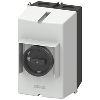 Cast aluminum enclosures for surface mounting IP65, installation width: 72 mm, PE terminal for circuit breaker S0
