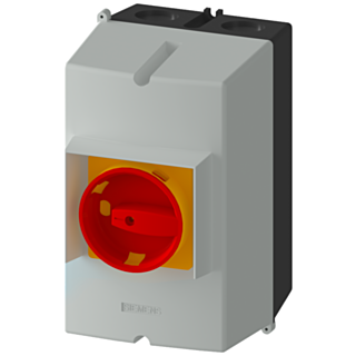 Cast aluminum enclosures for surface mounting IP65, installation width 72 mm, PE terminal