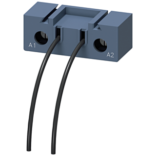 Coil connection module for motor contactors, size S0+S2, connection from below