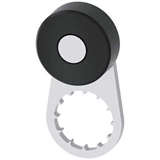 Twist lever for position switch 3SE52 metal lever 21 mm long