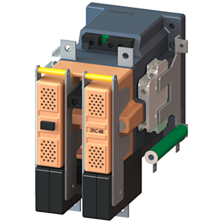 Contactor size 4, 2-pole, DC-3 and 5, 75 A at 750 V auxiliary contacts 21 (2 NO + 1 NC)