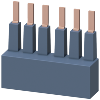 3-phase busbar for 2 3RM1 motor starters