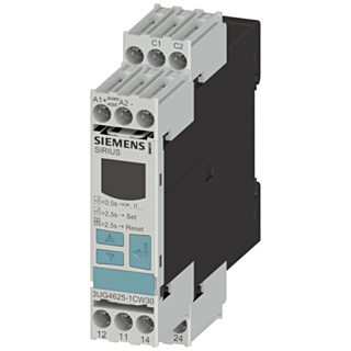 Monitoring relay, digital, for residual current monitoring (with current transformer 3UL23)