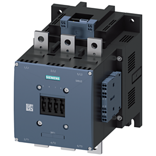 Contactor, AC-3e, 400 A/200 kW/400 V, 3-pole, 200-277 V AC/DC, PLC-IN optional, 2 NO+2 NC, connection bar/spring-type terminal