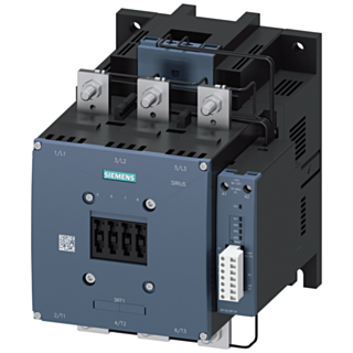 Contactor, AC-3e, 400 A/200 kW/400 V, 3-pole, 96-127 V AC/DC, PLC-IN optional, 1 NO+1 NC, connection bar/screw terminal