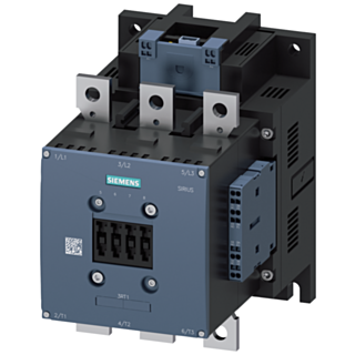 Contactor, AC-3e, 225 A/110 kW/400 V, 3-pole, 21-27.3 V AC/DC, PLC-IN optional, 2 NO+2 NC, connection bar/spring-type terminal