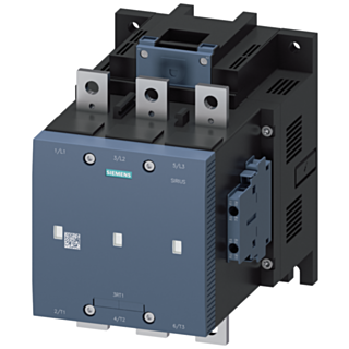 Vacuum contactor, AC-3e, 400 A/200 kW/400 V, 3-pole, 110-127 V AC/DC, 2 NO+2 NC, connection bar/screw terminal