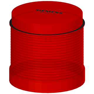 Signaling column continuous light element red, 12-240 V AC/DC