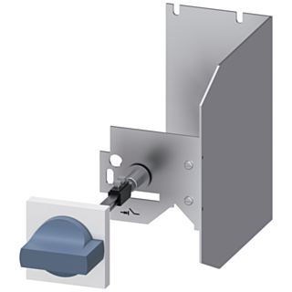 Door-coupling rotary operating mechanism for circuit breaker, S3, handle gray
