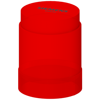 Signaling column, D=50 mm, individual element IP54, flashlight element, LED red 24 V AC/DC