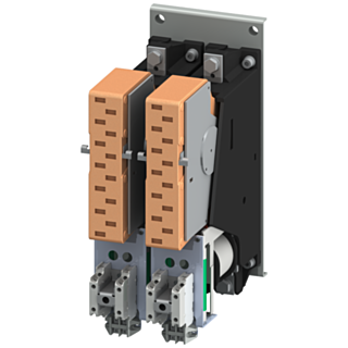 Contactor size 12, 2-pole DC-4, Rated operating current 400 A Auxiliary switch 4 NO + 4 NC DC operation 24 V DC with integrated varistor