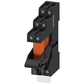 Plug-in relay complete unit 230 V AC, 2 CO, LED module red base