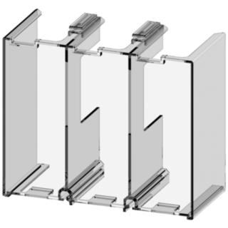 Terminal cover for busbar connections for contactors and overload relays
