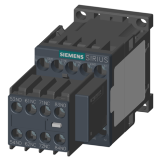 Contactor relay, 4 NO+4 NC, 110 V AC, 50/60 Hz, S00, screw terminal, with varistor