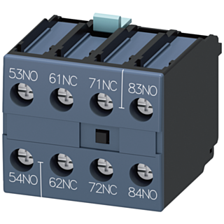 Auxiliary switch 2 NO + 2 NC, sequence numbers 5-8, EN50012, 4-pole