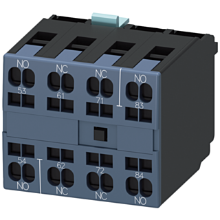 Auxiliary switch 2 NO + 2 NC, sequence numbers 5-8, EN50012, 4-pole