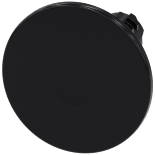 Mushroom pushbutton, 22 mm, round, plastic, black, 60 mm