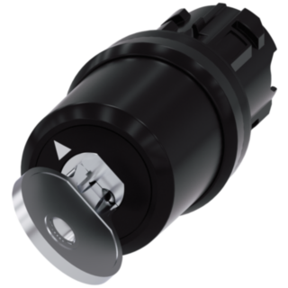 Key-operated switch BKS, 22 mm, round, plastic, key removal O