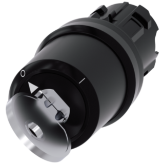 Key-operated switch BKS, 22 mm, round, plastic, key removal O