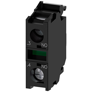 Contact module with 1 contact element, 1 NO