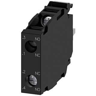 Contact module with 2 contact elements, 1 NO + 1 NC