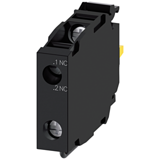 Contact module with 1 contact element, 1 NC, contact for installation monitoring