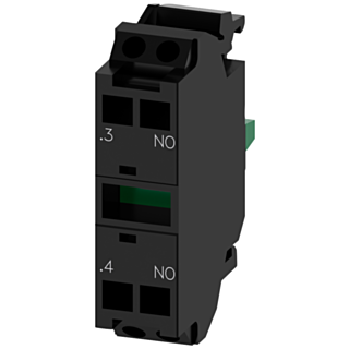 Contact module with 1 contact element, 1 NO