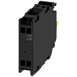 Contact module with 1 contact element, 1 NC, contact for installation monitoring