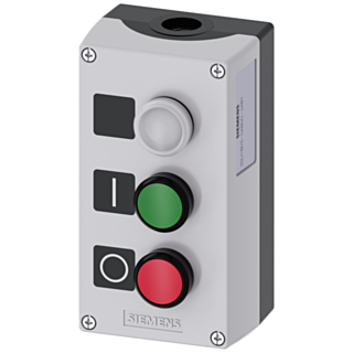 Enclosure for command devices, 22 mm, round