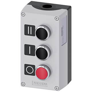 Enclosure for command devices, 22 mm, round