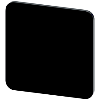 Labeling plate 22x22 mm, black label, without inscription