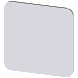 Labeling plate 22x22 mm, silver-colored label, without inscription