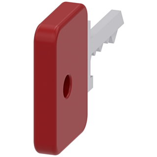 Key for O.M.R. key-operated switch, red