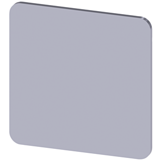 Labeling plate 27x27 mm, silver-colored label, without inscription