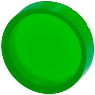 Button, raised, green, for illuminated pushbutton