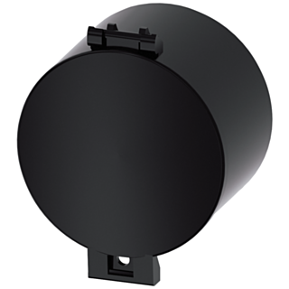 Sealable cap for flat pushbutton, black