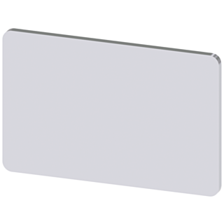 Labeling plate 17.5x27 mm, silver-colored label, without inscription