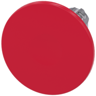 Mushroom pushbutton, 22 mm, round, metal, high gloss, red, 60 mm