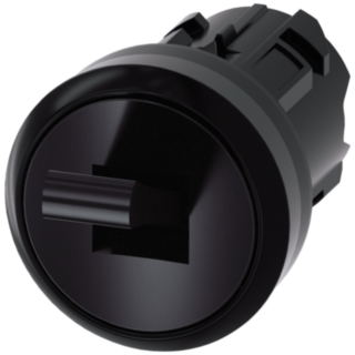 Toggle switch, 22 mm, round, plastic, black, 2 switch positions O<I
