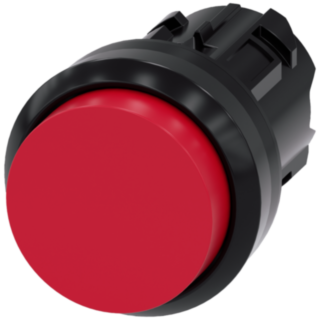 Pushbutton, 22 mm, round, plastic, red, button