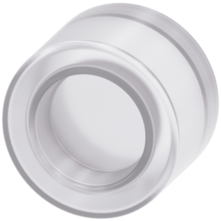 Silicone-free protective cap for button flat, clear