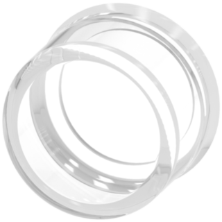 Silicone protective cap for button, raised, clear