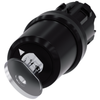 Key-operated switch BKS, 22 mm, round, plastic, key removal O