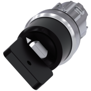 Key-operated switch Siemens, 22 mm, round, metal, shiny, key removal O