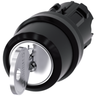 Key-operated switch RONIS, 22 mm, round, plastic, key removal I