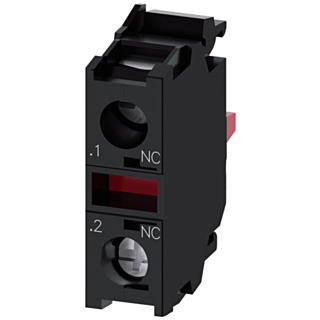 Contact module with 1 contact element, 1 NC