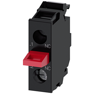 Contact module with 1 contact element, 1 NC