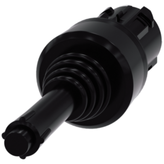 Coordinate switch, 22 mm, round, plastic, black, horizontal latching