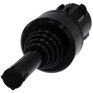 Coordinate switch, 22 mm, round, plastic, black, vertical latching